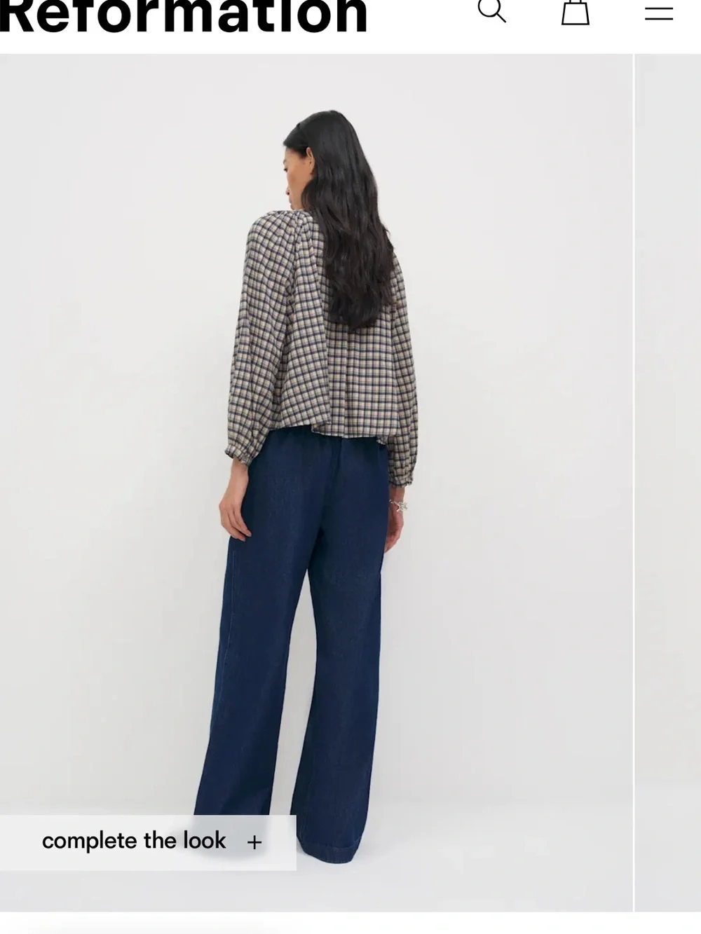 Reformation Calia Long Sleeve Top